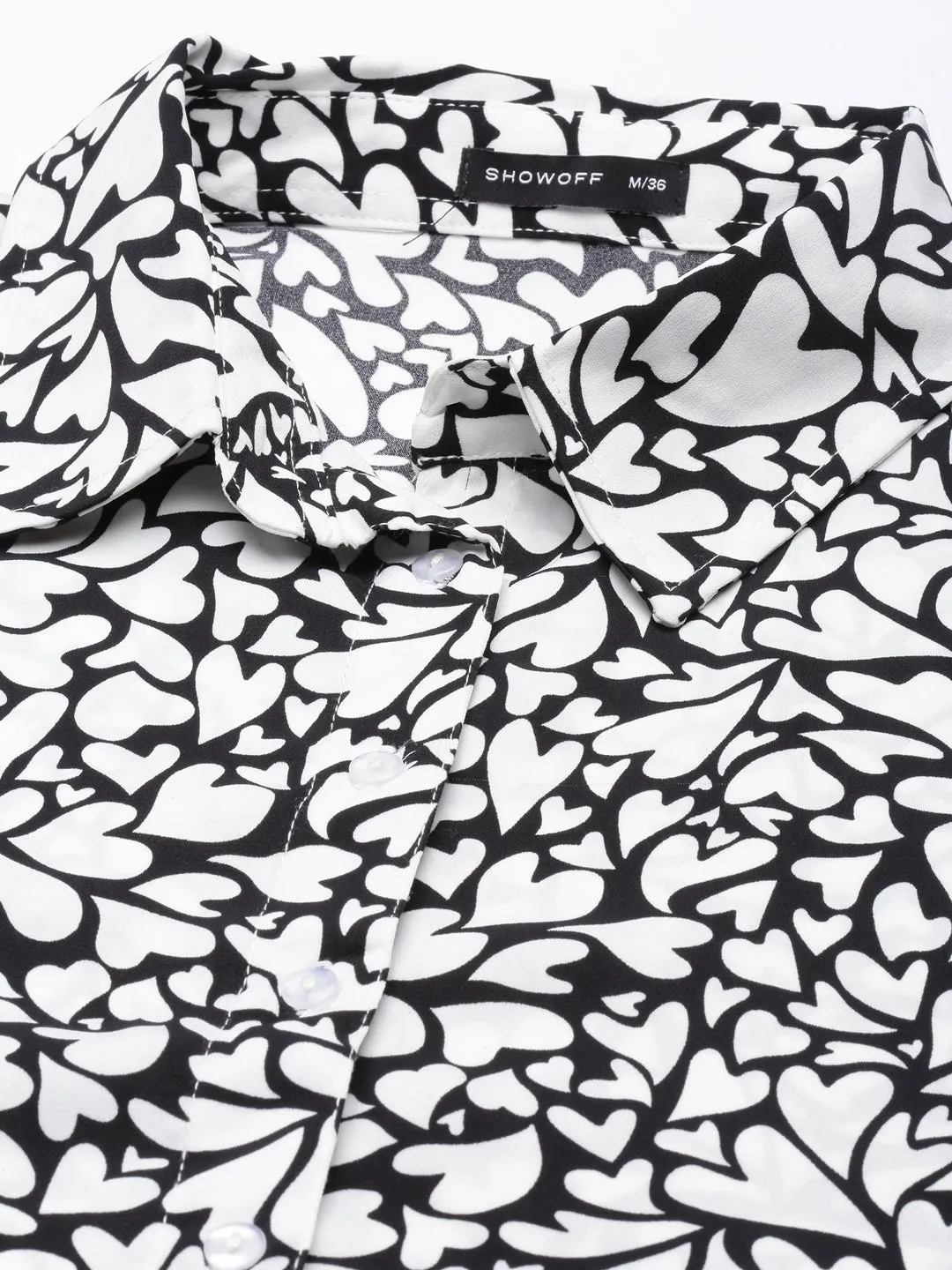 Women White Graphic Shirt Dress