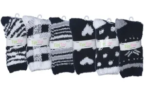 Women's Fuzzy Crew Socks