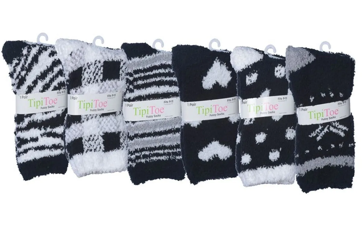 Women's Fuzzy Crew Socks