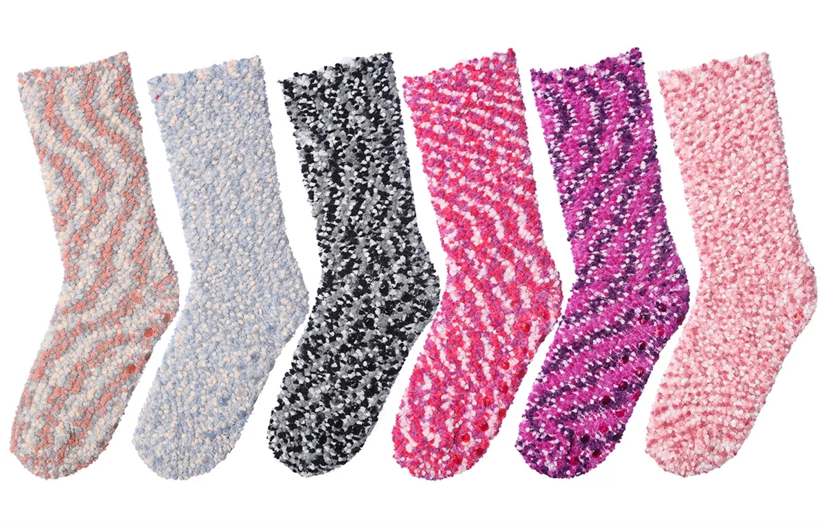 Women's Fuzzy Skid-Proof Crew Socks