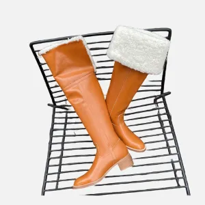 Womens Leather Winter Boots