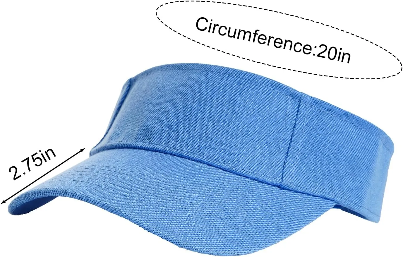 Yookat 3 Pack Visor Sun Hat Adjustable Sun Visor Caps Golf Tennis Visor Hat for Sports Girls Boys Outdoor